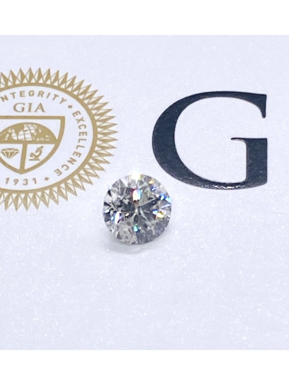GIA Certified Natural 1.36CT H I2 Round Brilliant Loose Diamond